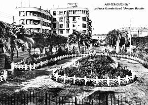 Ain-Temouchent - Place Gambetta et Avenue Baudin